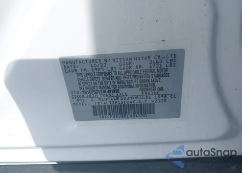 2024 Nissan Kicks Sr Xtronic Cvt from USA, damaged, VIN 3N1CP5DV8RL481890